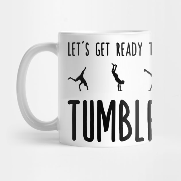 Let's Get Ready To Tumble - Gymnastics Flips Silhouettes by PozureTees108